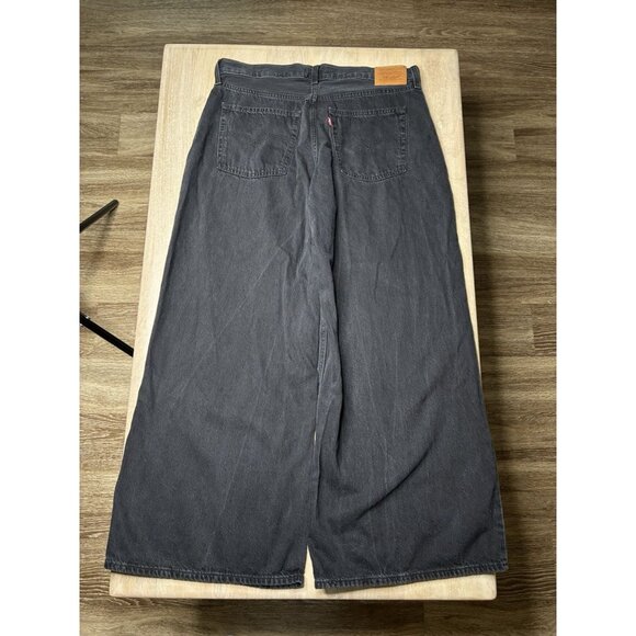 Levi's Baggy Dad Wide Leg Jeans in Black Size 31 X 30 Mid Rise - Picture 7 of 7